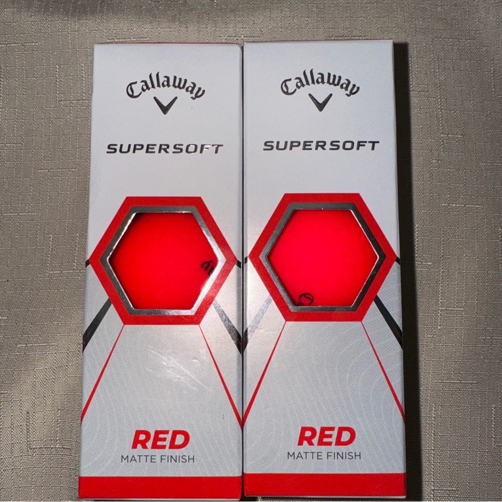 Callaway Supersoft Golf Balls (Red, 2 sets of 3)